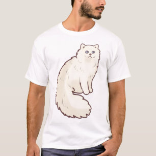 Camiseta El gato persa Delight � el arte animal puro