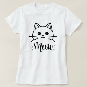 Camiseta El gato personalizado vectorial divertido. Imprimi