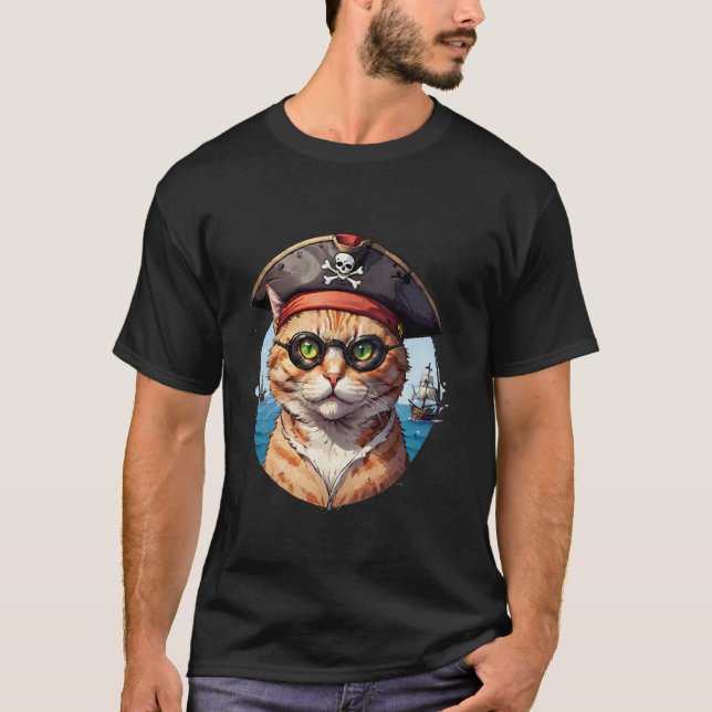 Camiseta El Gato Pirata (Anverso)