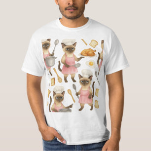 Camiseta El gato prepara el desayuno
