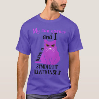 Camiseta el gato puede abrir una relación simbiótica con la