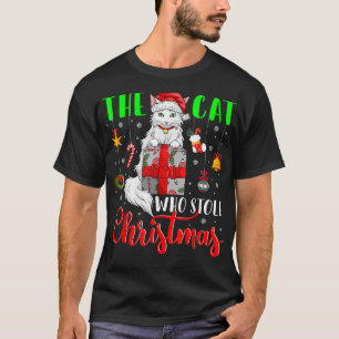 Camiseta El gato que robó a Navidades Navidades graciosos S