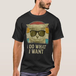 Camiseta El gato retro de los años 90 hago lo que quiero ga