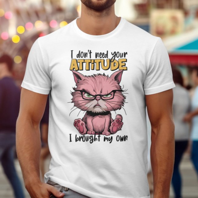 Camiseta El Gato Rosa Con Actitud (Subido por el creador)