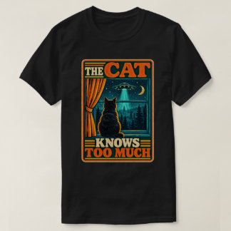 Camiseta El gato sabe demasiado humor de ciencia ficción vi