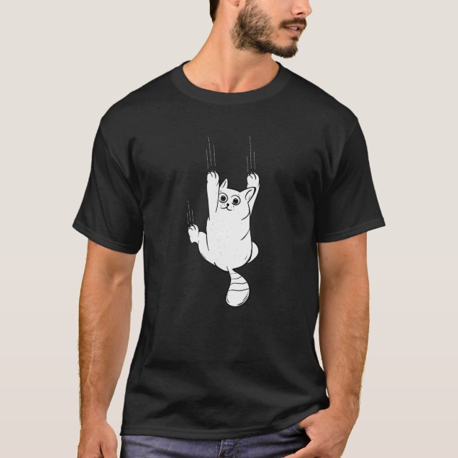 Camiseta El gato se desliza Gato de gatito con garras Amant (Anverso)
