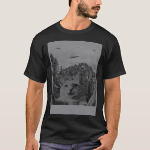 Camiseta El gato Selfie Meme sobre la conspiración de los e