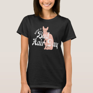 Camiseta El gato Sfinx sin pelo calvo felino nunca fue malo