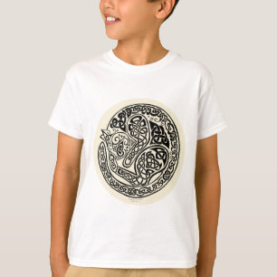 Camiseta El gato soña la marfil negra céltica