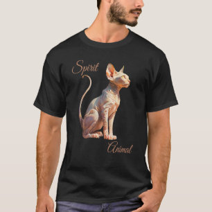 Camiseta El gato Sphynx es mi gato sin pelo espiritual anim