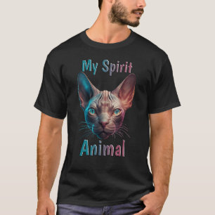 Camiseta El gato Sphynx es mi mamá del gato sin pelo animal