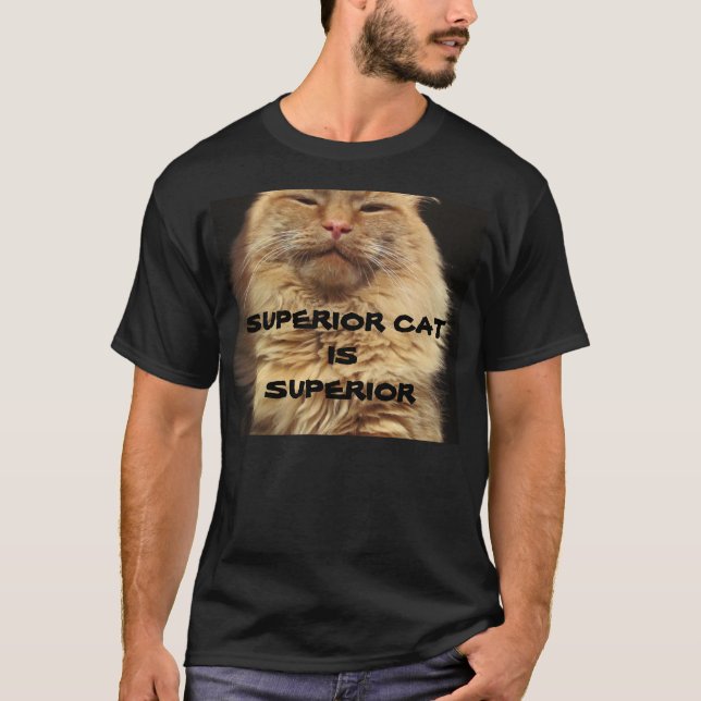 Camiseta El gato superior es superior (Anverso)