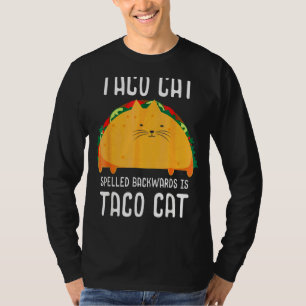 Camiseta El gato Taco que se lanza hacia atrás es Taco Cat 