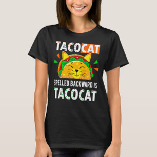 Camiseta El gato taco que se lanza hacia atrás es Tacocat C