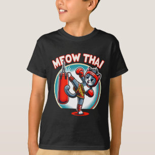 Camiseta El gato tailandés de boxeo muay marcial tailandés