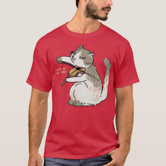 Camiseta el gato toca el violín