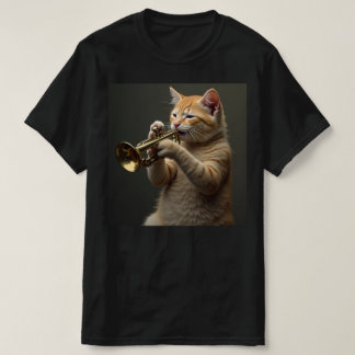 Camiseta El gato toca la trompeta.