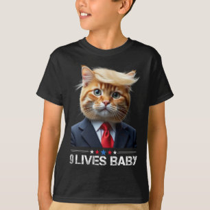 Camiseta El gato Trump 9 vive a Ba1gracioso meme de Trump