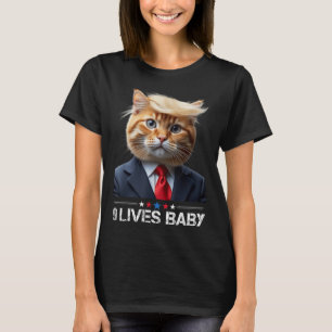 Camiseta El gato Trump 9 vive a un bebé