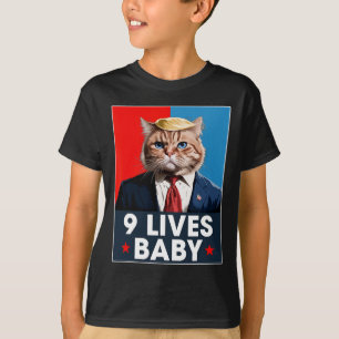 Camiseta El gato Trump 9 vive un voto gracioso para los gat