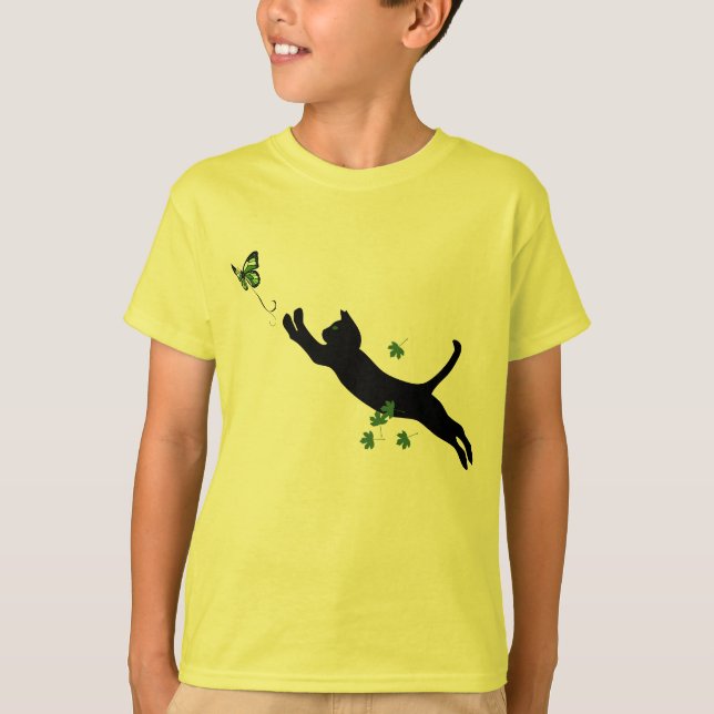 Camiseta El gato y la mariposa (Anverso)