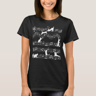 Camiseta El Gato Y La Nota Musical Música Sonora Instrument