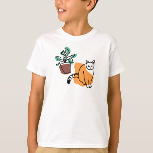 Camiseta El gato y la planta