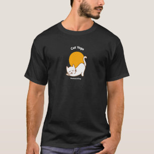 Camiseta El gato Yoga abajo del perro Humor Kitty Kitten en