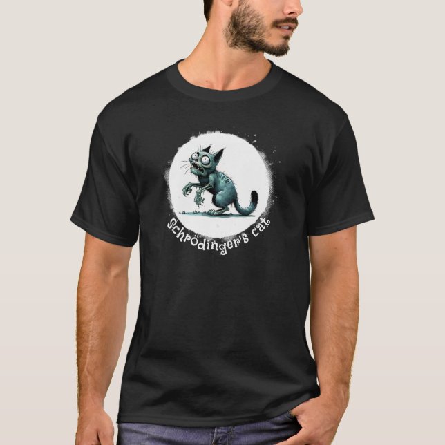 Camiseta El gato zombi de Schrodinger (Anverso)