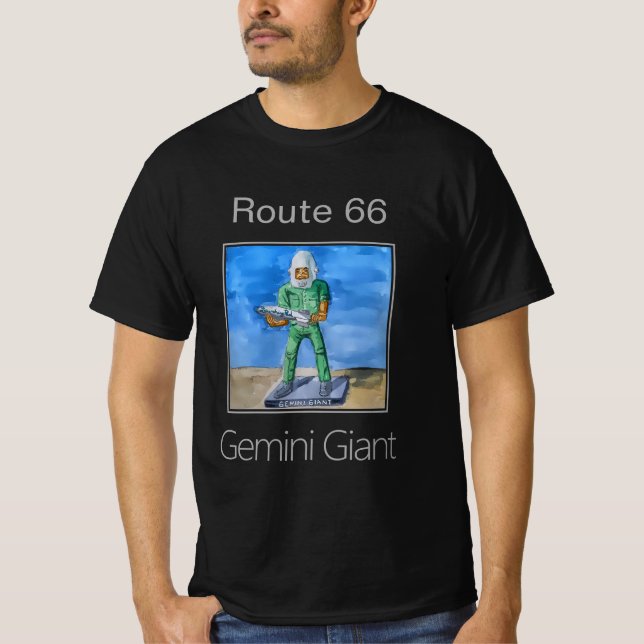Camiseta El Gemini Giant Muffler Man, Ruta 66, (Anverso)