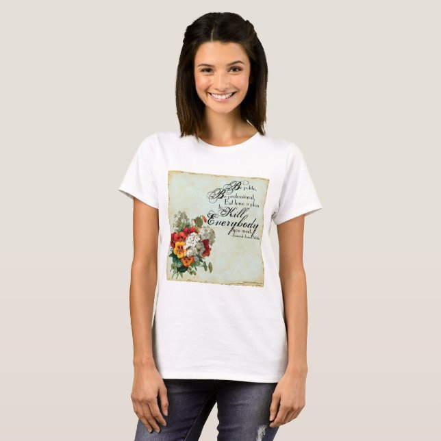 Camiseta El general James Mattis "Sé amable..." con/ Acento (Anverso completo)