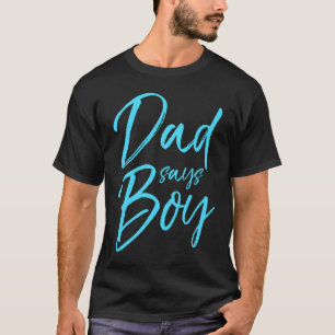 Camiseta El género azul coincidente revela la familia azul 