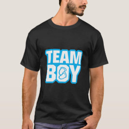 Camiseta El género de Baby Shower del muchacho del equipo