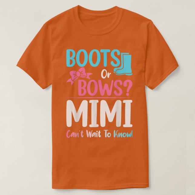 Camiseta El género de Boots o Bows Mimi revela el anuncio d (Diseño del anverso)