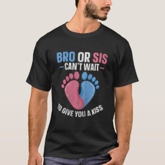 Camiseta El género de los niños revela una cita para un hij