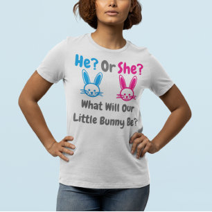 Camiseta El género de los pequeños conejitos revela