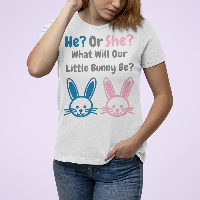Camiseta El género de los pequeños conejitos revela (Subido por el creador)