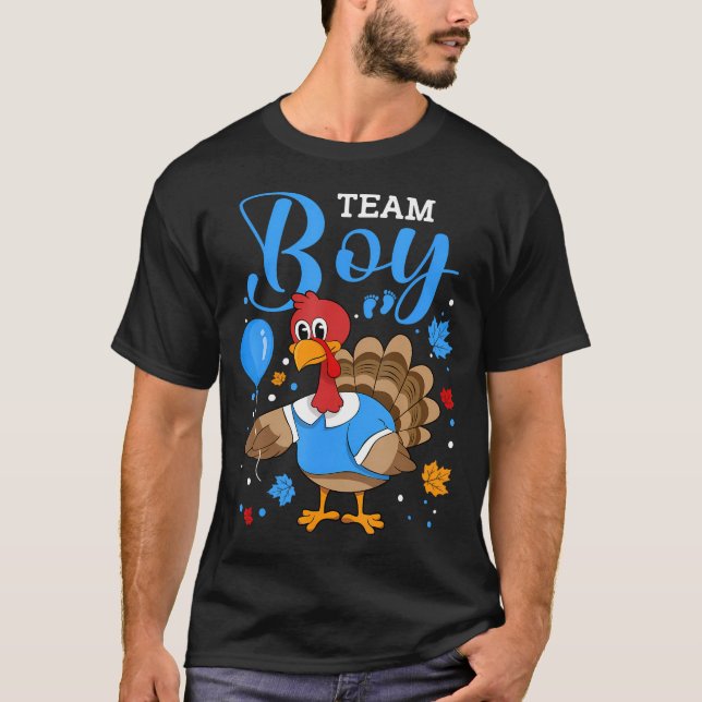 Camiseta El género de Team Boy revela la Invitación del beb (Anverso)