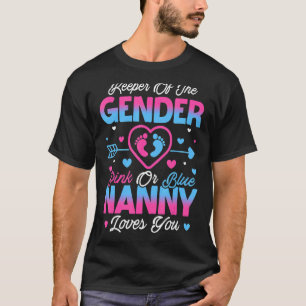 Camiseta El Género Del Bebé Revela Ducha De Amo De La Niñer