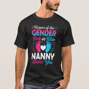 Camiseta El Género Del Bebé Revela Ducha De Amo De La Niñer