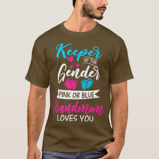 Camiseta El Género Del Bebé Revela Ducha Rosa O Abuela Azul