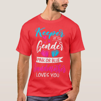 Camiseta El Género Del Bebé Revela Ducha Rosa O Abuela Azul