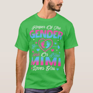 Camiseta El Género Del Bebé Revela Ducha Rosa O Azul Mimi A