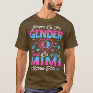 Camiseta El Género Del Bebé Revela Ducha Rosa O Azul Mimi A