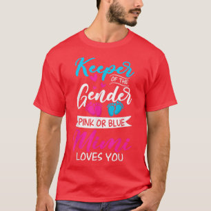 Camiseta El Género Del Bebé Revela Ducha Rosa O Azul Mimi A