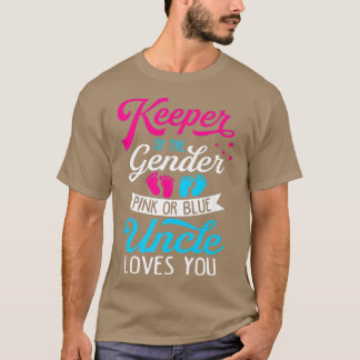 Camiseta El Género Del Bebé Revela Ducha Rosa O Azul Tíos A