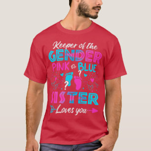 Camiseta El Género Del Bebé Revela La Ducha Con Amor De Her