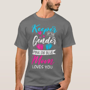 Camiseta El Género Del Bebé Revela La Ducha Rosa O Azul Que