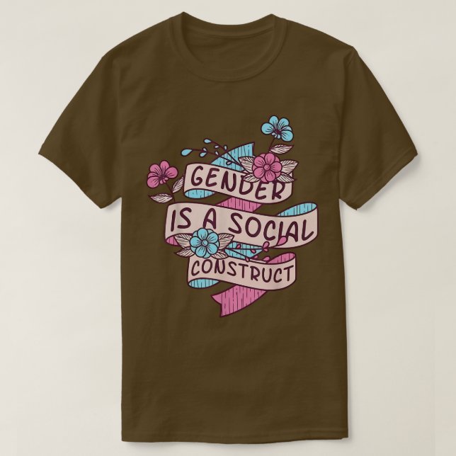 Camiseta El género es un orgullo trans social (Diseño del anverso)