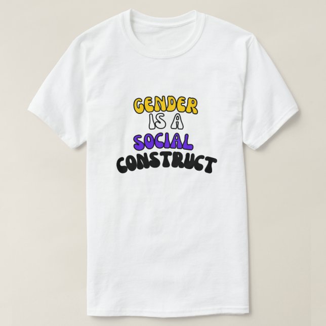 Camiseta El género es una construcción social (Diseño del anverso)